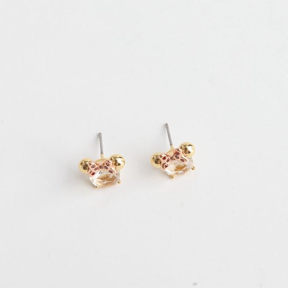 BRAND NEW KATE SPADE NEW YORK X DISNEY MINNIE CLEAR/GOLD STUD - Picture 6 of 8